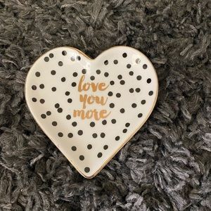 Gold and White with Black Dots Jewlery Tray